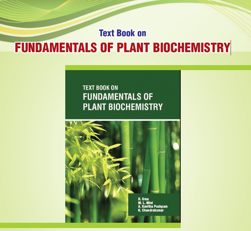 Text Book on FUNDAMENTALS OF PLANT BIOCHEMISTRY