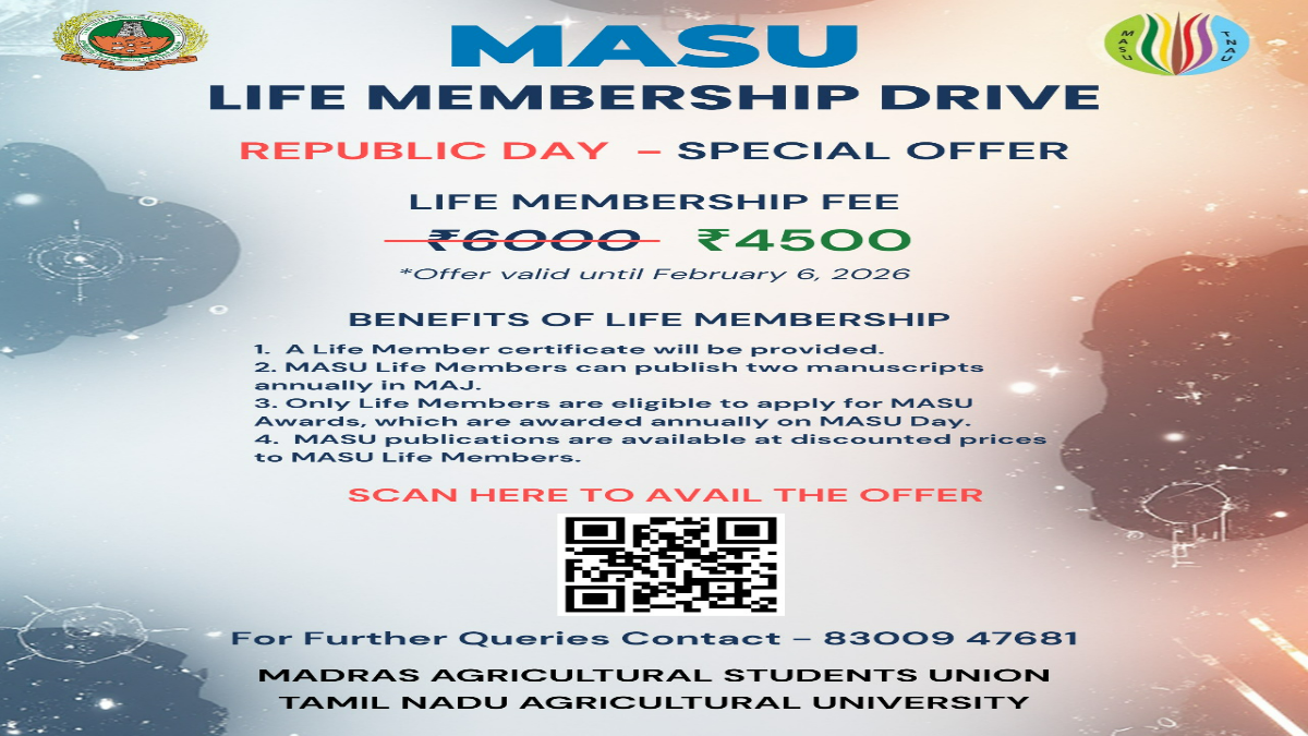 MASU Life Membership Drive – Republic Day Special Offer Announced